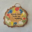 Obrazek na drewnie z afirmacją