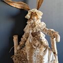 Pani Zającówna Vintage - dekoracja handmade na Wielkanoc