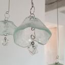 Szklany mobil dekoracyjny do wnętrza - ręcznie robione dzwoneczki