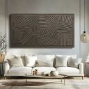 Płaskorzeźba ścienna RAL 7006 80x160 cm - obraz strukturalny bez ramy