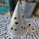 Choinka ceramiczna - lampion w kolorze malachit (13 cm)