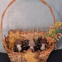 Zestaw trzech szydełkowych grzybków - brązowa jesień w wersji handmade