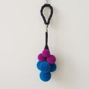 Zawieszka na klamkę - kolorowa dekoracja z pomponów (handmade)