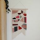 Duża makrama z wełną owczą i alpaki - dekoracja ścienna Boho (macraweave)