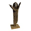 Rzeźba dekoracja ze starego drewna abstrakcja postać figurka /2/