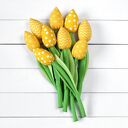 TULIPANY żółty bawełniany bukiet