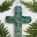 Krzyżyk ceramiczny na ścianę