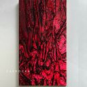 Nowoczesny obraz fuksja metaliczny - płaskorzeźba 80x160 cm, gotowy do zawieszenia