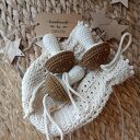 Szydełkowe grzybki - zawieszki