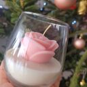 Świeca sojowa handmade w szklanym naczyniu