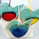 Ceramiczne ptaszki - czerwone brzuszki