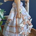 Pani Słonikowa w stylu rustykalnym - dekoracja handmade 33 cm