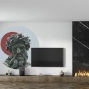 Mural DOTS ZEUS - okrągła dekoracja ścienna