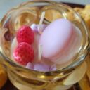 Świeca sojowa handmade - deser z makaronikiem