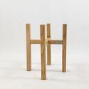 Kwietnik, stojak na kwiaty dąb natural - do donic max 20 cm /h30