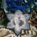 Dekoracja zawieszka decoupage vintage shabby chic