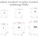 Czarna osłonka na doniczkę PAK XS - ręcznie robiony worek dekoracyjny