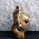 Rzeźba Kobieta Złota XXL - wys. 10 cm (gips, metaliczny złoty)