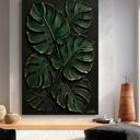 Płaskorzeźba strukturalna z kompozytu żywiczego - monstera