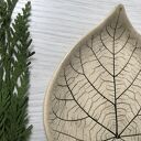 Ceramika „Ana” - liść na biżuterię - talerzyk naturalne dodatki