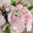 Duży złoty flowerbox z liliami - ręcznie robiona dekoracja do wnętrz