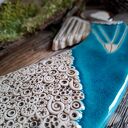 Anioł ceramiczny - Skarda turkus