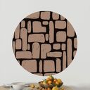 Mural DOTS BRICK - okrągła dekoracja ścienna