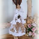 Zającówna w stylu vintage - ręcznie szyta dekoracja 30 cm