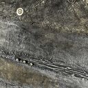 Okrągła dekoracja obraz abstrakcyjny ręcznie malowany technika mieszana /1/