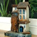 Drewniany domek, dekoracja ręcznie malowana - Stary Pensjonat