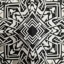 Mandala Żywioły - Metal i Woda (50x50 cm) - czarno-biała dekoracja 100% ręcznie robiona