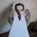 Ręcznie lepiony anioł ceramiczny Pula do zawieszenia
