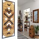 Lustro w drewnianej ramie AZTEC 43x83cm