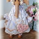 Pani Słonikowa w stylu rustykalnym - dekoracja handmade szyta na zamówienie