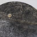 Okrągła dekoracja obraz abstrakcyjny ręcznie malowany technika mieszana /1/