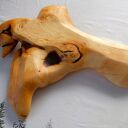 Taca / misa z korzenia orzecha włoskiego rzeźbiona ręcznie