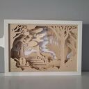 Shadowlamp "Japoński Las" - zrób shadowbox z LED i wycinaj swój własny las