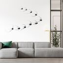 Instalacja z metalu nr IV - ptaki w kluczu (10 sztuk)