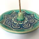 Ceramiczny talerzyk na kadzidełko ze stożkiem