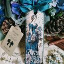 Dekoracyjna zawieszka decoupage Paris vintage shabby chic