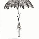 Grafika czarno-biała Rain - elegancki minimalizm A4