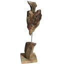 Rzeźba dekoracja ze starego drewna abstrakcja postać figurka /5/