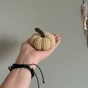 Dynia ozdobna handmade S w kolorze żółtym - 1 szt