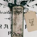 Ozdobna zawieszka z zajączkiem w stylu shabby chic