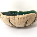 Naturalna miseczka ceramiczna z wrzosami