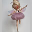 Wróżka balerina z kryształem - magiczna zawieszka suncatcher