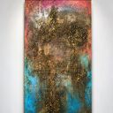 Duży obraz strukturalny 80x160 cm do salonu - unikat i gotowy do zawieszenia