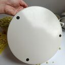Metalowa taca z żywicy epoksydowej - zielono-szary efekt marmuru (25 cm)