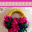 Elegancki i nowoczecny wianek w jesiennych barwach o średnicy 25 cm