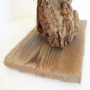 Rzeźba dekoracja ze starego drewna abstrakcja postać figurka /3/